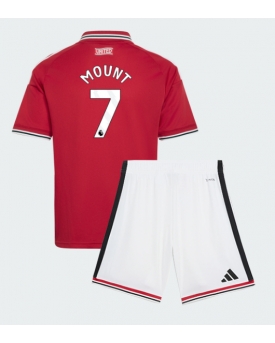 Manchester United Mason Mount #7 Maglia Gara Casa Repliche 2026-27 Bambino Maniche Corte Manchester United Mason Mount #7 Maglia Gara Casa Repliche 2026-27 Bambino Maniche Corte